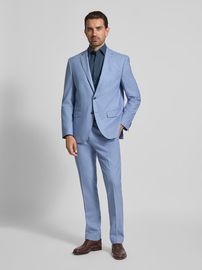 OLYMP Regular fit zakelijk overhemd van puur katoen Marineblauw - 1