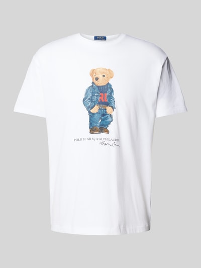 Polo Ralph Lauren T-Shirt mit Motiv-Print Weiss 2