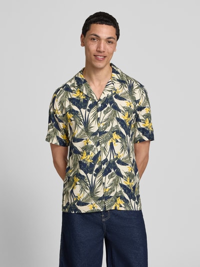 ONLY & SONS Regular Fit Freizeithemd aus reiner Viskose Modell 'DASH' Ecru 4