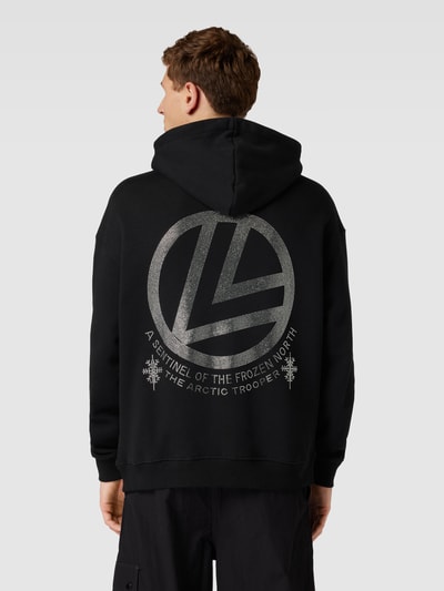 Low Lights Studios Sweatjacke mit Label-Print Modell Black 5