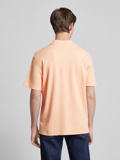 MCNEAL Regular Fit Poloshirt mit kurzer Knopfleiste Apricot Melange 5