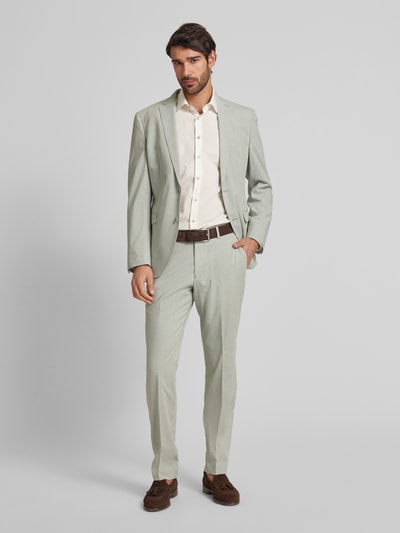 s.Oliver BLACK LABEL Regular Fit Anzughose in Flammgarnoptik Hellgruen 1