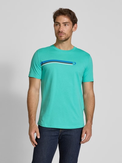 Tom Tailor Denim Regular Fit T-Shirt aus reiner Baumwolle Gruen 4