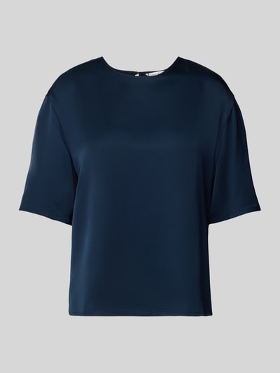 Tommy Hilfiger Relaxed fit blouse van satijn Marineblauw - 2