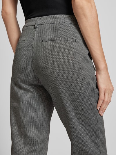 Christian Berg Woman Regular fit stoffen broek met riemlussen Zwart - 3