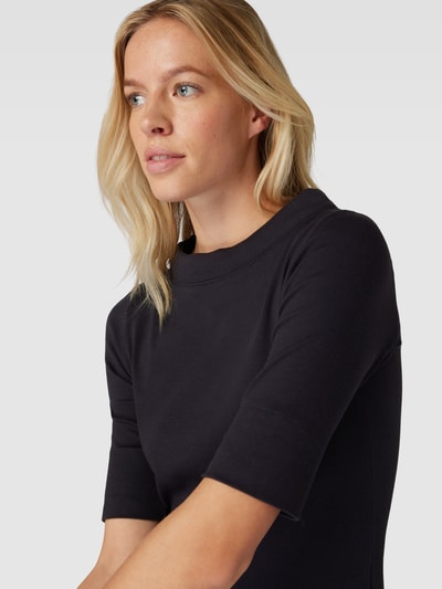 Marc Cain T-Shirt in unifarbenem Design Marine 3
