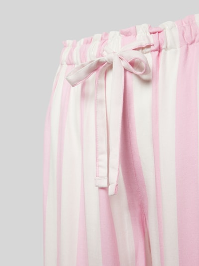 HUGO Pyjamabroek van viscose met streepmotief Roze - 2