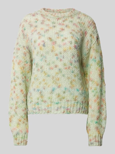 Rich & Royal Gebreide pullover met ronde hals Lichtgroen - 2