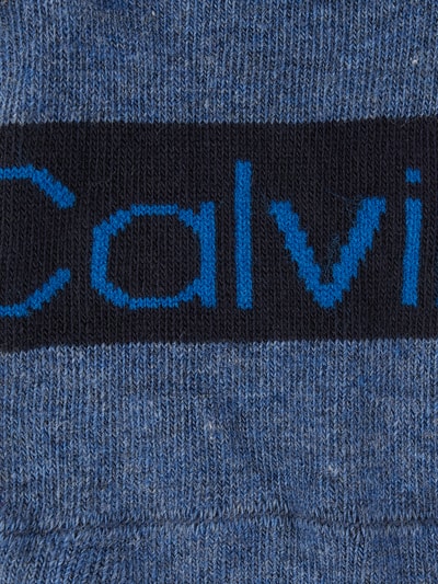 CK Calvin Klein Kousenvoetjes met stretch in een set van 2 paar Blauw gemêleerd - 3