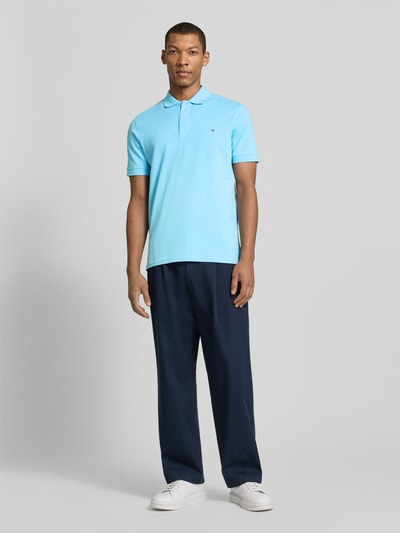 Christian Berg Men Koszulka polo o kroju regular fit z przeszyciami Oceaniczny 1