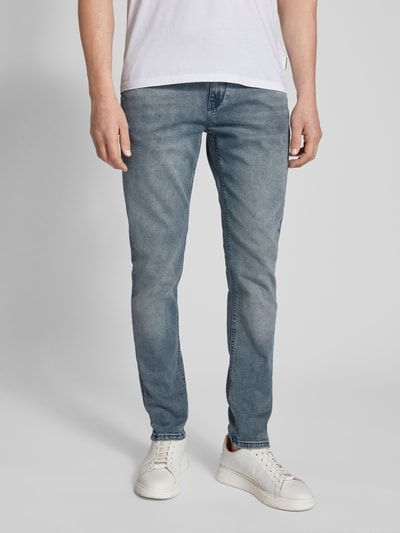 CARS JEANS Slim fit jeans met labeldetail, model 'BLAST' Blauw - 4