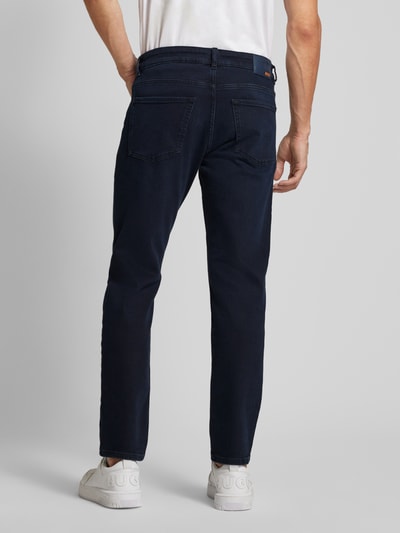 BOSS Orange Regular fit jeans met labelapplicatie, model 'Re.Maine' Oceaanblauw - 5