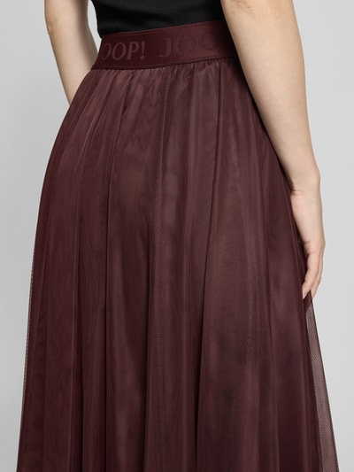 JOOP! Midirock mit Label-Bund Modell 'Fridi' Bordeaux 3