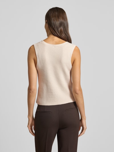 Soyaconcept Weste mit V-Ausschnitt Modell 'KANITA' Ecru Melange 5