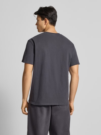 DEUS EX MACHINA T-shirt met labelstitching en ronde hals Zwart - 5