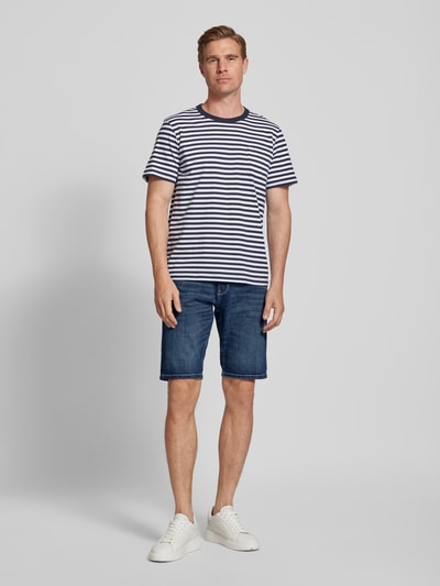 Tom Tailor Slim Fit Jeansshorts aus Baumwoll-Mix Modell 'JOSH' Dunkelblau 1