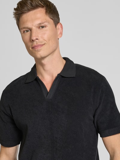 Marc O'Polo Regular Fit Poloshirt aus Baumwoll-Frottee Black 3