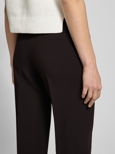 EDITED Straight leg stoffen broek met persplooien, model 'Lavea' Zwart - 3