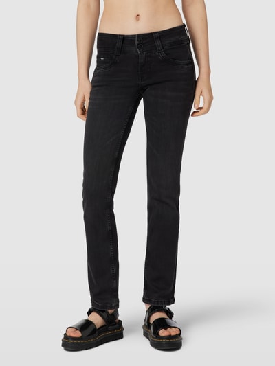 Pepe Jeans Slim Fit Jeans mit Label-Detail Black 4