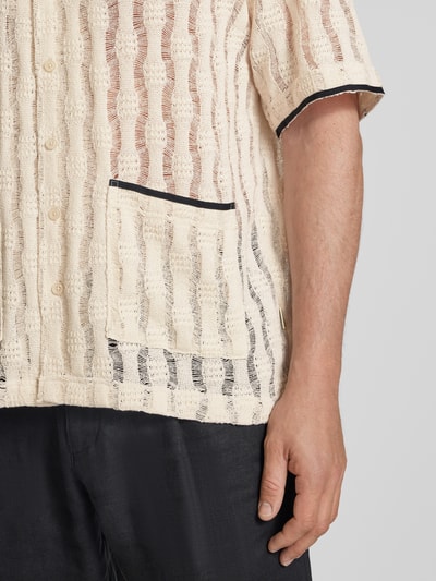 WOODBIRD Freizeithemd mit Knopfleiste Modell 'Sunny' Offwhite 3