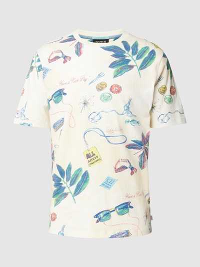 Scotch & Soda T-Shirt mit Allover-Print Offwhite 2