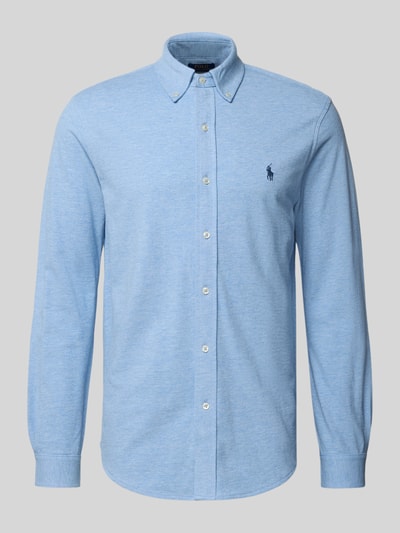 Polo Ralph Lauren Freizeithemd mit Knopfleiste Hellblau 2