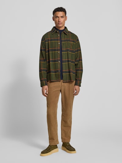 Les Deux Regular Fit Freizeithemd mit Kentkragen Modell 'Lennon' Dunkelgruen 1