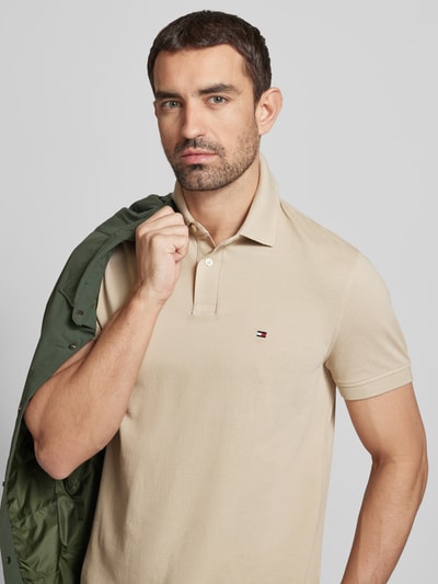 Tommy Hilfiger Regular fit poloshirt met labeldetail Beige - 3