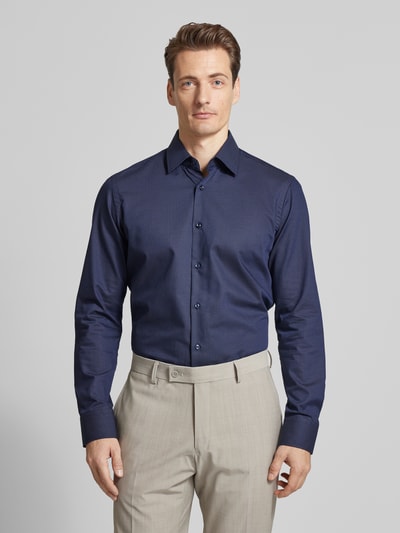 BOSS Slim Fit Business-Hemd mit Kentkragen Modell 'Joe' Marine 4