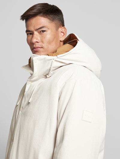 BOSS Donsjack met capuchon, model 'Durrien' Offwhite - 3