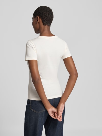 HUGO Regular Fit T-Shirt aus reiner Baumwolle Modell 'DELORIS_5' Offwhite 5
