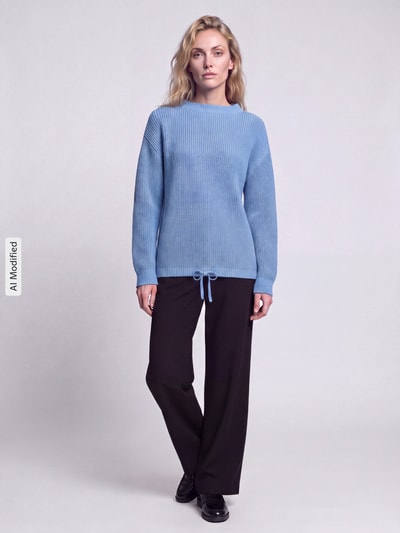 Jake*s Casual Regular Fit Pullover mit Tunnelzug Sky 1