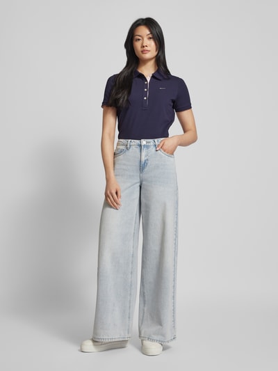 GANT Regular Fit Poloshirt im unifarbenen Design Marine 1