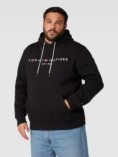 Tommy Hilfiger Big & Tall PLUS SIZE Hoodie mit Label-Print Modell 'TOMMY' Black 4