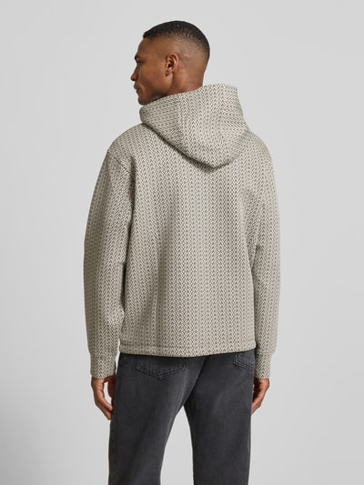 ARMANI EXCHANGE Sweatjack met tweewegsritssluiting en tunnelkoord Taupe - 5