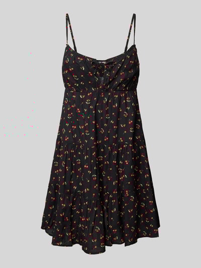 Review Mini-jurk met druppelvormige hals Zwart - 2