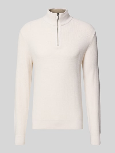MCNEAL Strickpullover mit Stehkragen Ecru Melange 2