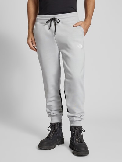 The North Face Regular Fit Sweatpants mit Label-Print Modell 'ICONS' Hellgrau 4