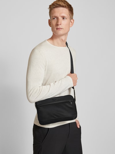 Emporio Armani Torba na ramię z aplikacją z logo Czarny 1