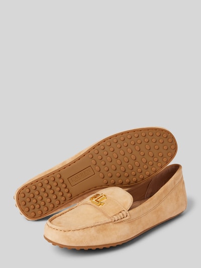 Lauren Ralph Lauren Mokassins mit Label-Applikation Modell 'BARNSBURY-FLATS-DRIVER' Sand 4