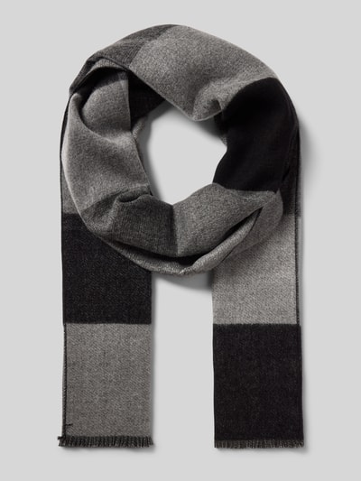 Christian Berg Men Sjaal met rafels Middengrijs - 1