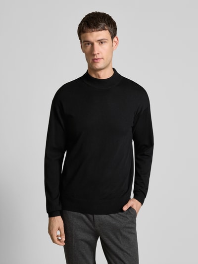 Scotch & Soda Strickpullover mit gerippten Abschlüssen Black 4