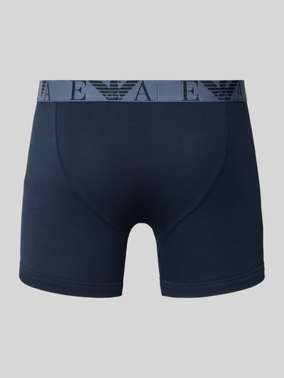 Emporio Armani Boxershorts mit elastischem Logo-Bund im 3er-Pack Dunkelblau 3