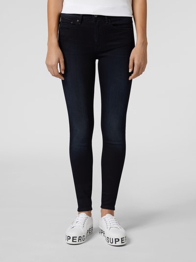 G-Star Raw Skinny Fit High Waist Jeans mit Stretch-Anteil Modell '3301' Dunkelgrau 4