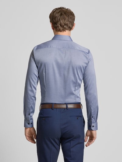 OLYMP No. Six Super Slim Fit Business-Hemd mit Kentkragen Modell 'New York' Marine 5