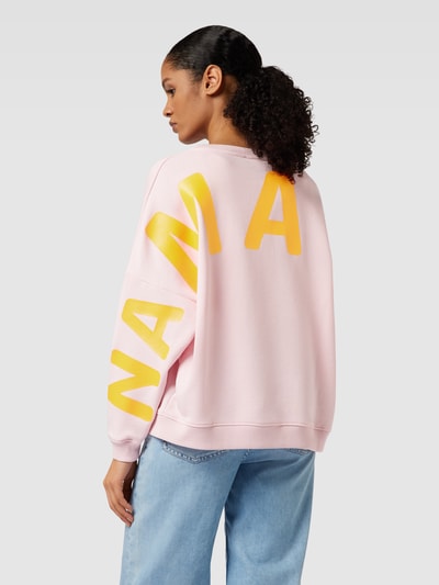 miss goodlife Sweatshirt met motief- en statementprint, model 'DOUBLE NAMASTE' Roze - 5