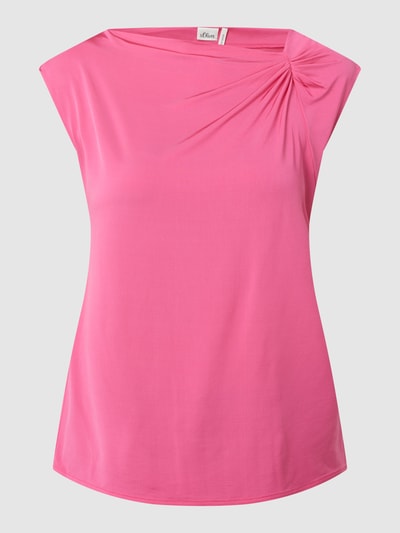 s.Oliver BLACK LABEL Top mit Drapierung  Pink 2