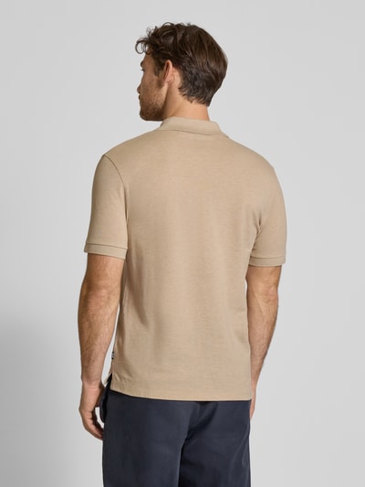 BOSS Koszulka polo o kroju regular fit z czystej bawełny model ‘PALLAS’ Piaskowy 5