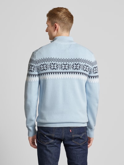 MCNEAL Gebreide pullover met opstaande kraag Lichtblauw - 5