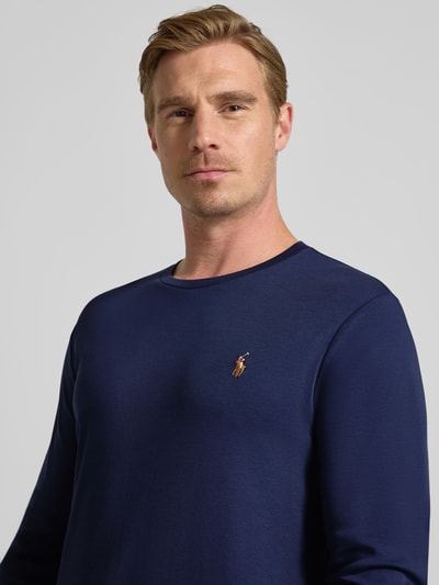 Polo Ralph Lauren Longsleeve mit gerippten Abschlüssen Marine 3